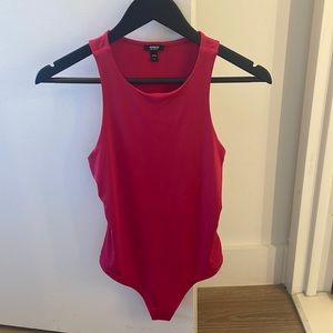 Deep, Bright Pink Body Contour Bodysuit